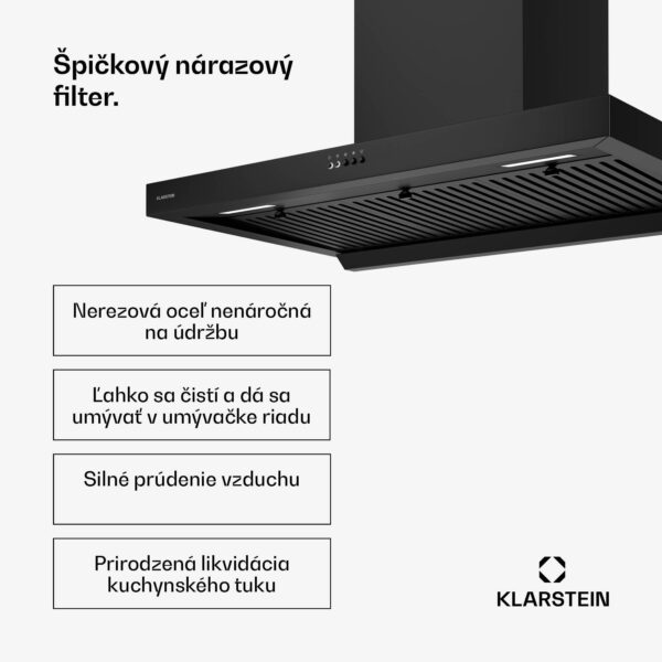 Klarstein AeroClean digestor, 649,9 m³/h, 4 úrovne, EEK A++, odsávanie/recirkulácia vzduchu