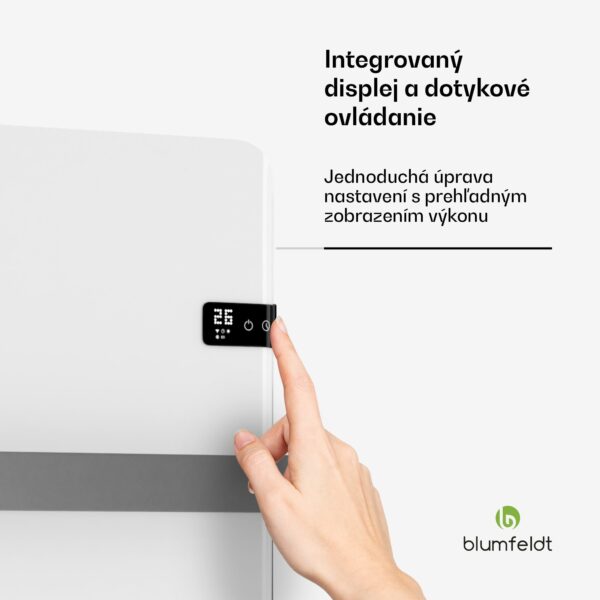 Blumfeldt Inteligentný infračervený ohrievač, ohrievač uterákov, výkon 500 W, IP24 - Image 3