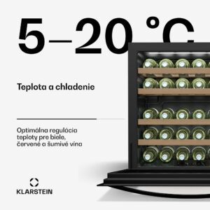 Klarstein Vinsider 30 Built-In Uno chladnička na víno, 30 fliaš, integrovateľná, LED, tichá