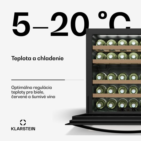 Klarstein Vinsider 30 Built-In Uno chladnička na víno, 30 fliaš, integrovateľná, LED, tichá