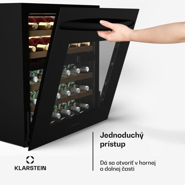 Klarstein Vinsider 30 Built-In Duo chladnička na víno, 30 fliaš, integrovateľná, LED, tichá - Image 3