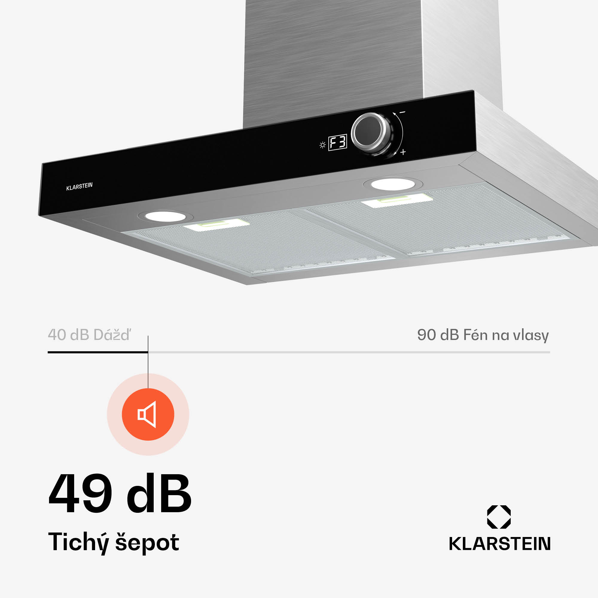 Klarstein AirNova odsávač pár | recirkulácia a odťah | energetická trieda A++ | 110 W | 614 m³/h – Obrázok 2