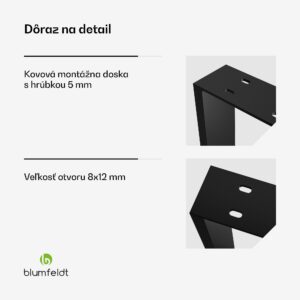 Blumfeldt UrbanFodge U nohy stola, Moderný dizajn, Pre projekty DIY, Nosnosť 200 kg