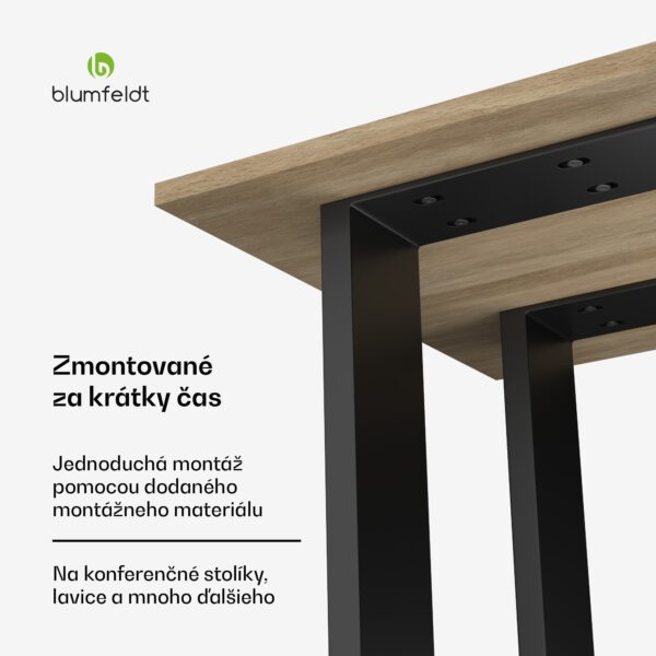 Blumfeldt UrbanFodge U nohy stola, Moderný dizajn, Pre projekty DIY, Nosnosť 200 kg - Image 2