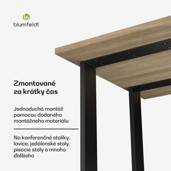 Blumfeldt UrbanFodge U nohy stola, Moderný dizajn, Pre projekty DIY, Nosnosť 200 kg - Image 2