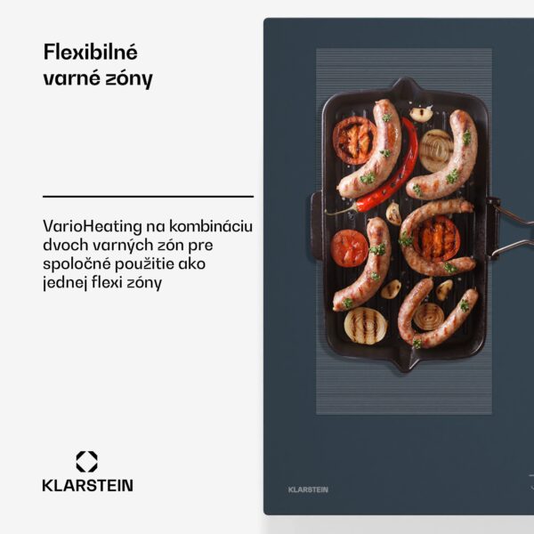 Klarstein Delicatessa 90 Full Flex vstavaná indukčná varná doska, 7500 W, Flexi zóna, Booster, Indukcia