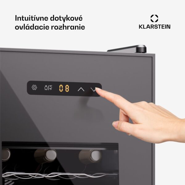 Klarstein Silent Vino 15 Uno Chladnička na víno 39 l / 15 fliaš 5-18 °C Dotyková - Image 3