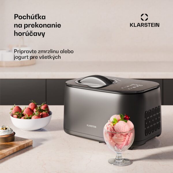 Klarstein Zmrzlinovač FrostFusion - výrobník zmrzliny a jogurtu 2 v 1 s funkciou udržiavania chladu