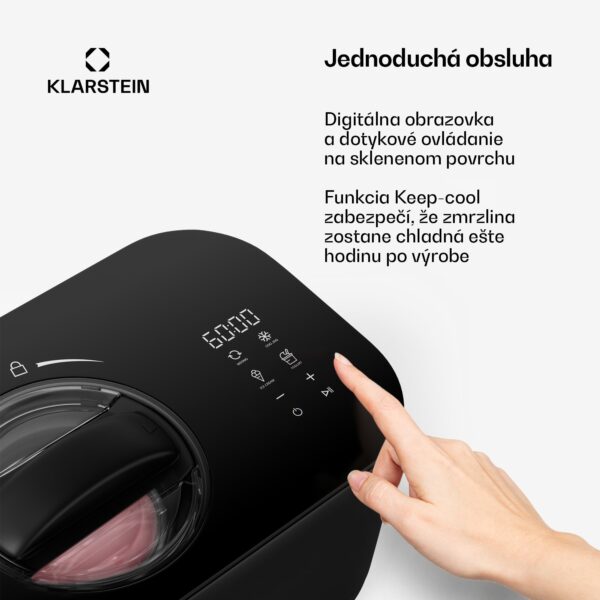 Klarstein Zmrzlinovač FrostFusion - výrobník zmrzliny a jogurtu 2 v 1 s funkciou udržiavania chladu - Image 2