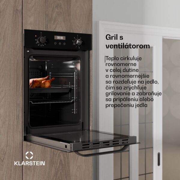 Klarstein SmartSlim rúra, Slim dizajn, 9 funkcií, objem 49 l, jednoduché čistenie, EEK A - Image 2