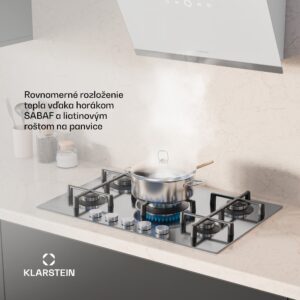 Klarstein Illuminosa 5 plynová varná doska 5-horáková Sabaf horák z nehrdzavejúcej ocele