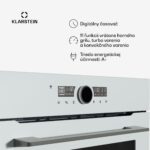 Klarstein Illuminosa inteligentná rúra, ovládanie pomocou aplikácie, Energetická účinnosť A+, Kapacita 73 L, 11 Funkcií