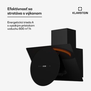 Klarstein Total Eclipse digestor, LED osvetlenie, dotykový, 594,2 m³/h, odsávanie/recirkulácia
