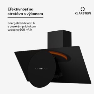 Klarstein Total Eclipse digestor, LED osvetlenie, dotykový, 594,2 m³/h, odsávanie/recirkulácia