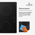 Klarstein CeramEase Slim VTC varná doska, sklokeramika, 2 varné platne, 4 kW, dotyková, časovač - Image 3