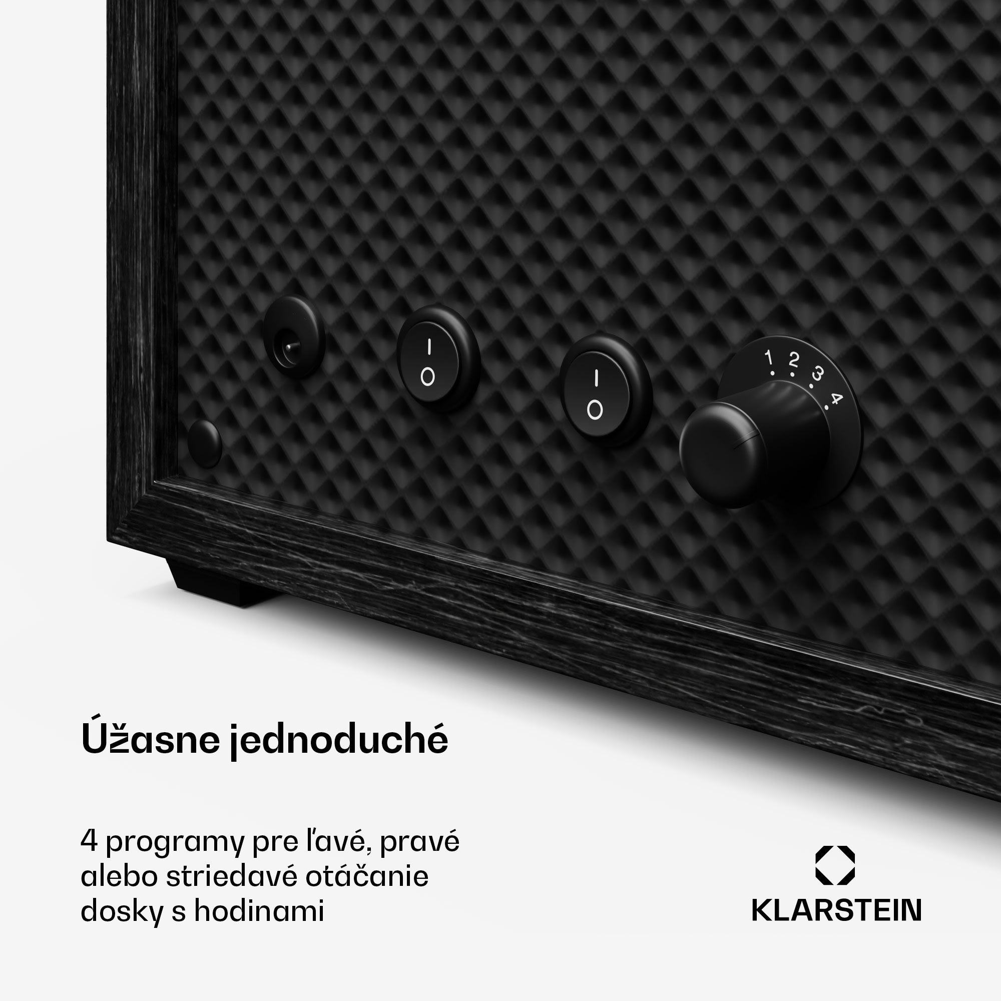 Klarstein Brienz 6 naťahovač hodiniek, 4 režimy, tichý, drevený vzhľad, flexibilný vankúš – Obrázok 2