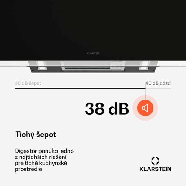 Klarstein AlizeEdge digestor, Dotykový, Plochý, Tichý, Zabudovaný, A+ - Image 2