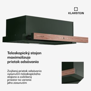 Klarstein ZenFusion digestor, prietok vzduchu 400 m³/h, EEK A, odsávanie/recirkulácia, 3 úrovne, tichý