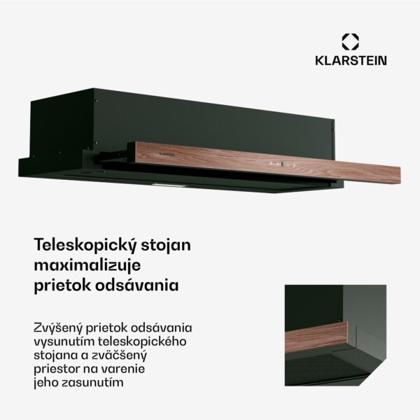 Klarstein ZenFusion digestor, prietok vzduchu 400 m³/h, EEK A, odsávanie/recirkulácia, 3 úrovne, tichý