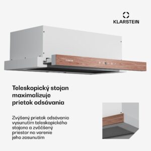 Klarstein ZenFusion digestor, prietok vzduchu 400 m³/h, EEK A, odsávanie/recirkulácia, 3 úrovne, tichý