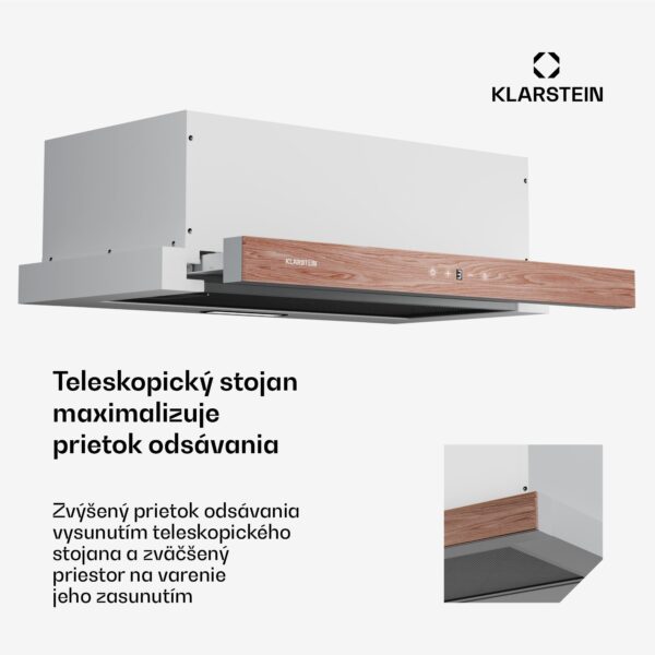 Klarstein ZenFusion digestor, prietok vzduchu 400 m³/h, EEK A, odsávanie/recirkulácia, 3 úrovne, tichý