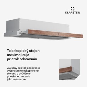 Klarstein ZenFusion digestor, prietok vzduchu 400 m³/h, EEK A, odsávanie/recirkulácia, 3 úrovne, tichý