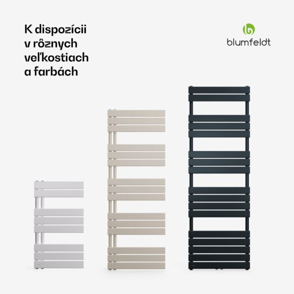 Blumfeldt Fairmont radiátor, 60 x 180 cm, nástenný, moderný dizajn, teplovodný - Image 3