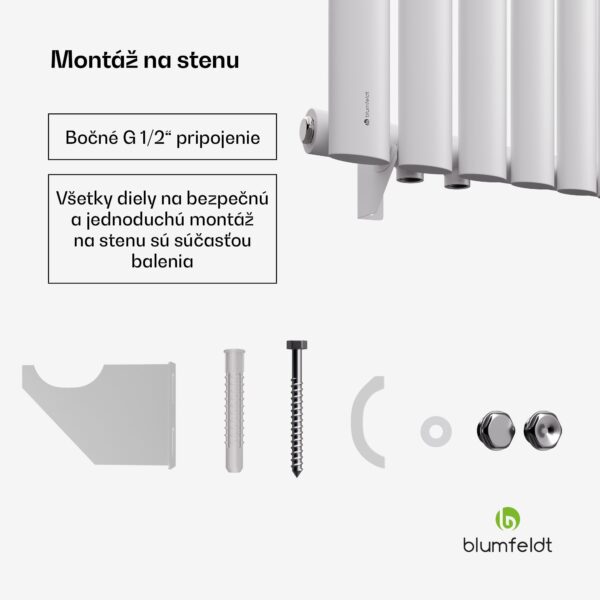 Blumfeldt Tallheo radiátor 60x60 462W - Image 2
