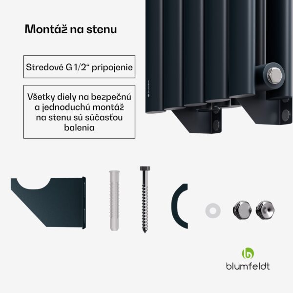 Blumfeldt Tallheo radiátor 120x30 620W - Image 2