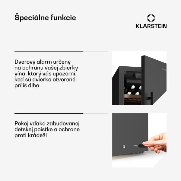 Klarstein CellarMax chladnička na víno, 114 fliaš, Kompresor, Energetická účinnosť E - Image 2