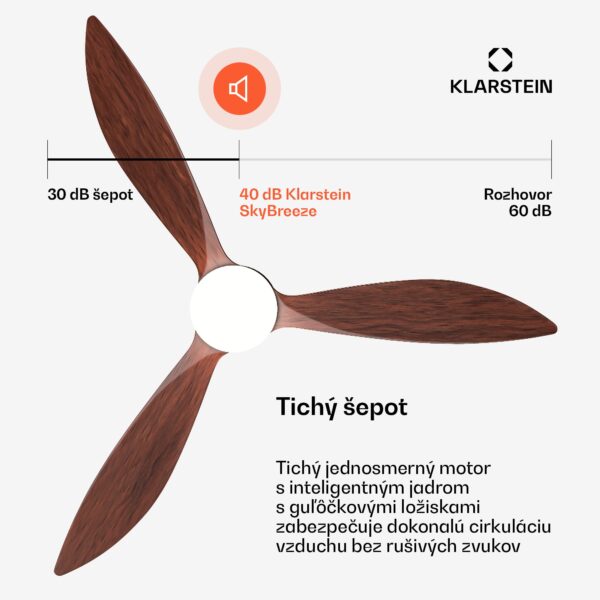 Klarstein SkyBreeze Smart istropný ventilátor, Vnútorné i vonkajšie použitie, Inteligentné ovládanie, IP44, 40 dB - Image 2