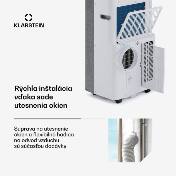 Klarstein AireLux prenosná klimatizácia, 14 000 BTU, Inteligentné ovládanie, Moderná - Image 3