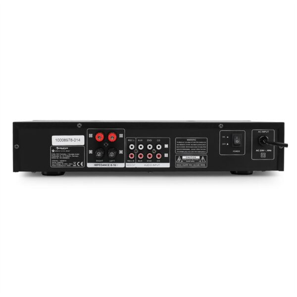 Hi-fi zosilňovač Auna AV2-CD508BT, strieborný, AUX bluetooth