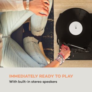 Auna Peggy Sue, retro gramofón, LP, USB, čierny