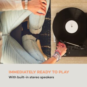 Auna Peggy Sue, retro gramofón, LP, USB, hnedý