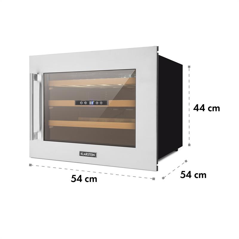 Klarstein Vinsider 24D, vstavaná vinotéka, 24 fliaš, nehrdzavejúca oceľ - Image 3