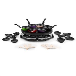 OneConcept Woklette, raclette gril, 1200 W, wok, pre 6 osôb, nepriľnavý povrch