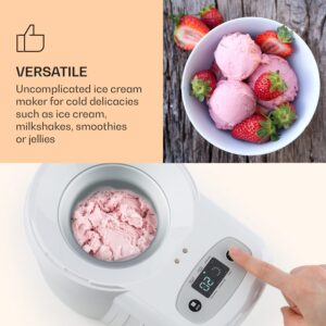 Klarstein Schneeflöckchen, zmrzlinovač, termoelektrický, 700 ml, tichý chod, biely