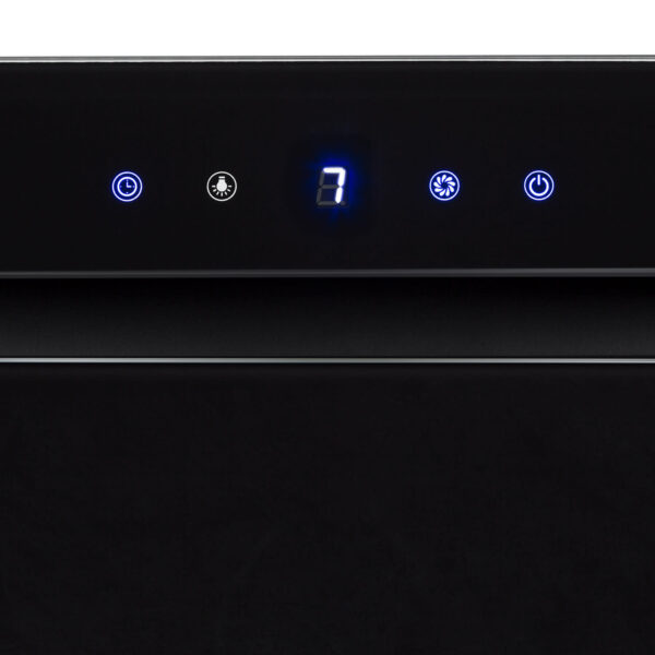 Klarstein Hektor, digestor, 52 cm, vstavaný, 530 m³/h, LED, dotykové ovládanie, sklo, čierny - Image 3