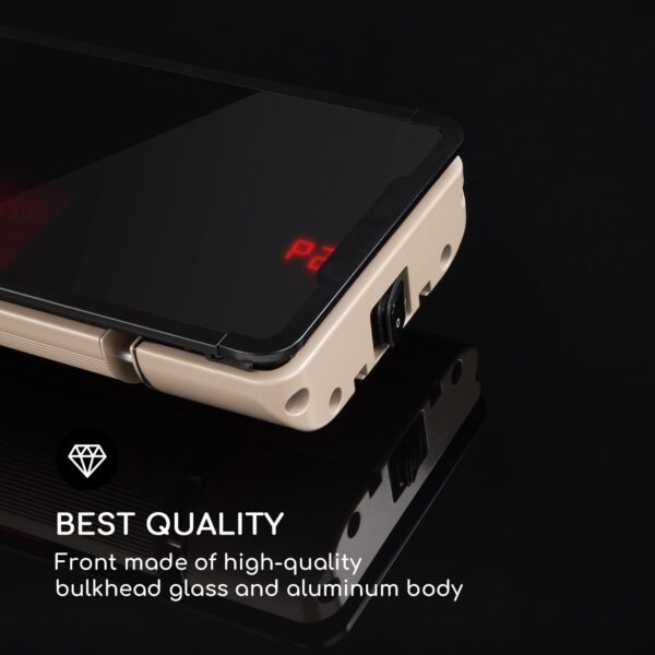 Blumfeldt Phantom Plus, ohrievač, 800/1200/2400 W, hliník, diaľkové ovládanie, sivý - Image 2