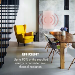 Klarstein Wonderwall 600 Smart, infračervený ohrievač, 60 x 100 cm, 600 W, týždenný časovač, IP24, biely