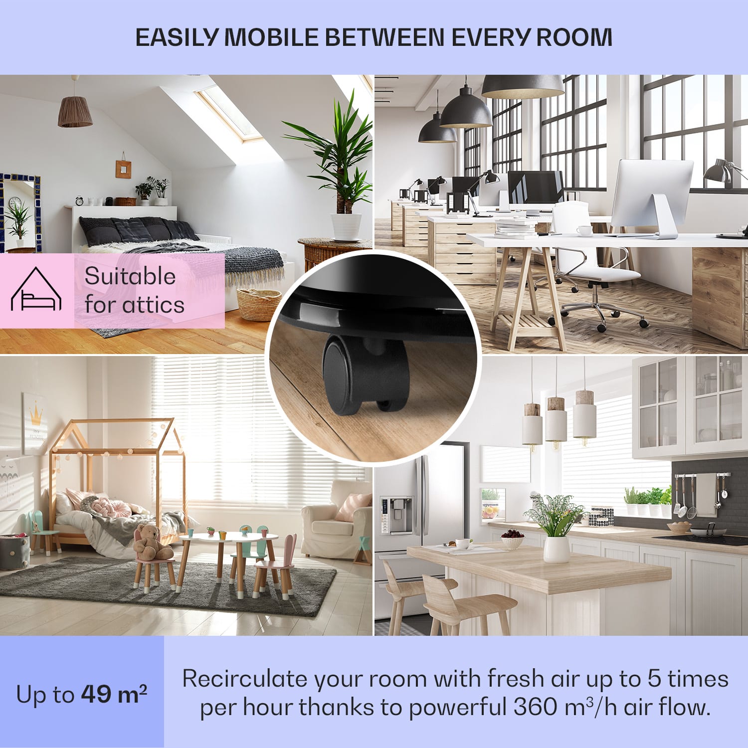 Klarstein New Breeze ECO, mobilná klimatizácia, 935 W, 10 000 BTU/2.9 kW, A+ - Image 2