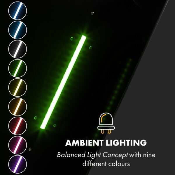 Klarstein Helena 90, digestor, 90 cm, nástanný, 595 m³/h, LED displej, čierny - Image 3