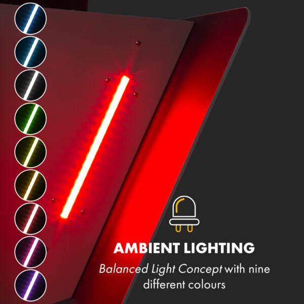 Klarstein Helena 90, digestor, 90 cm, nástanný, 595 m³/h, LED displej, biely - Image 3