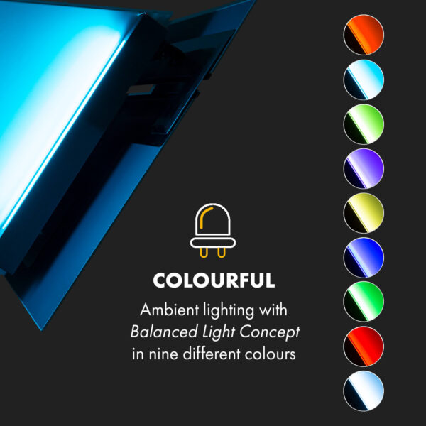 Klarstein Alina, digestor, 90 cm, nástenný, 600m³/h, LED displej, LED, biely - Image 3