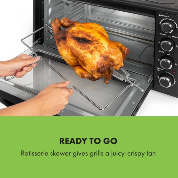 Klarstein Masterchef 60, minirúra, 60 l, 2000 W, 100 – 230 °C, časovač - Image 3
