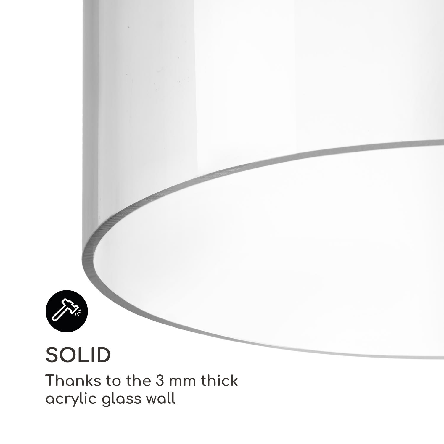 Blumfeldt Skydive 60, pozorovateľňa rýb, 60 cm, Ø 20 cm, akryl, kov, transparentná - Image 2