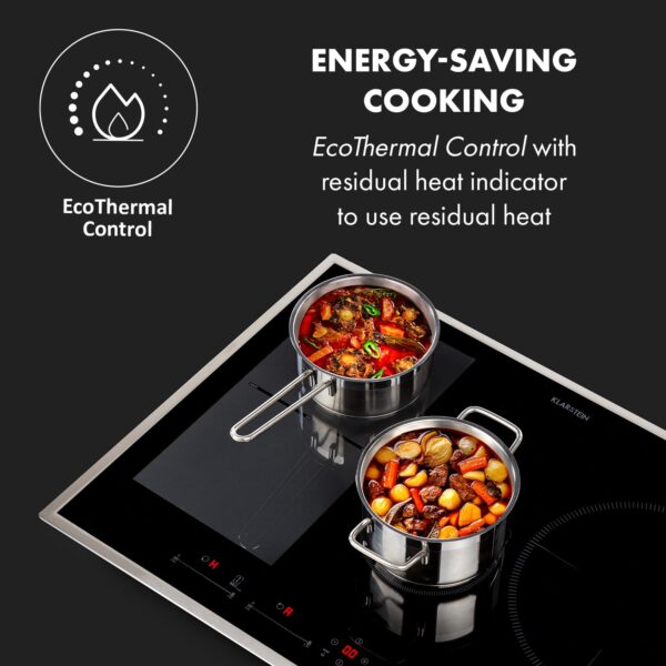 Klarstein Delicatessa 77 Hybrid Prime, vstavaná indukčná varná doska, 7000 W, 4 zón - Image 3