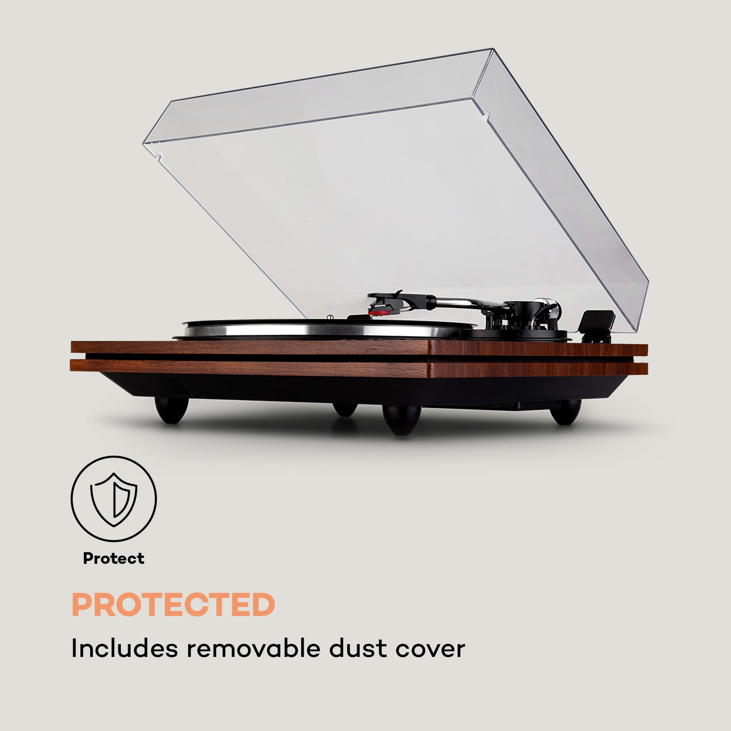 Auna TT-Play PLUS, gramofón, reproduktory, 20Wmax., BT, 33/45, rpm - Image 3