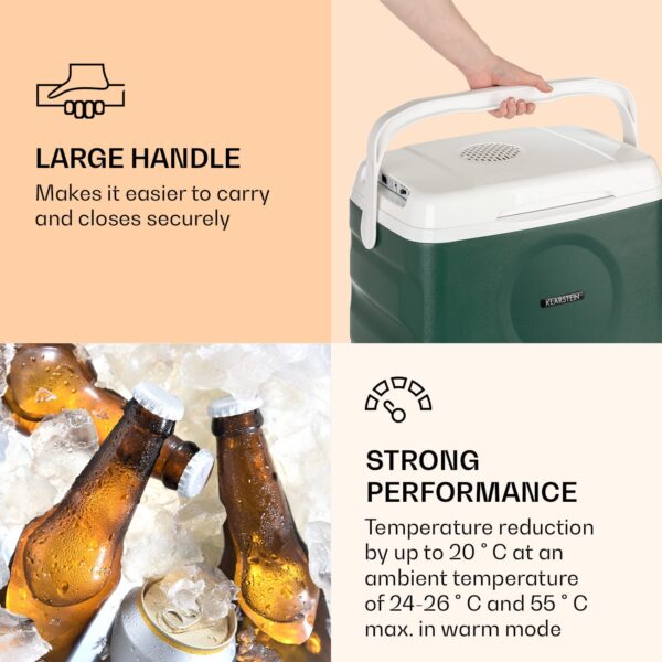 Klarstein BeerBelly 21, autochladnička, elektrický chladiaci box, funkcia chladenia a udržiavania tepla, USB port, režim ECO - Image 2